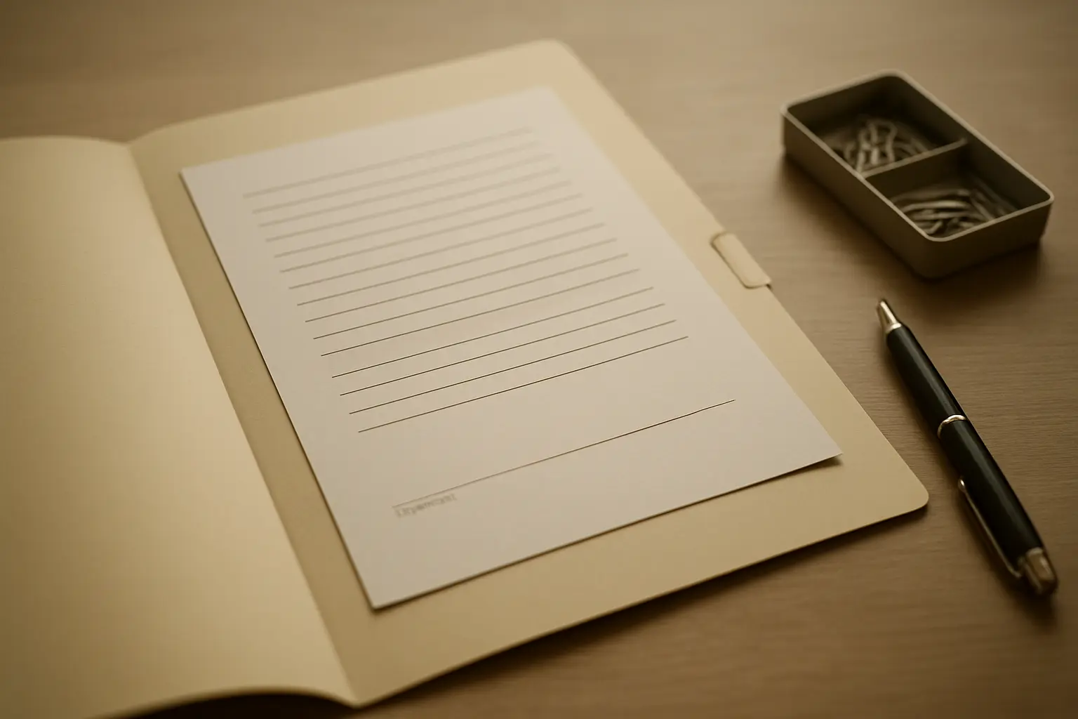 A folder of ethics review documents with a consent form on top and a referral note clipped to the side